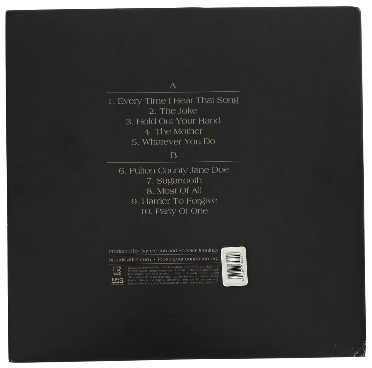 Brandi Carlile Signed By the Way I Forgive You Album Proof COA Autographed Vinyl Record