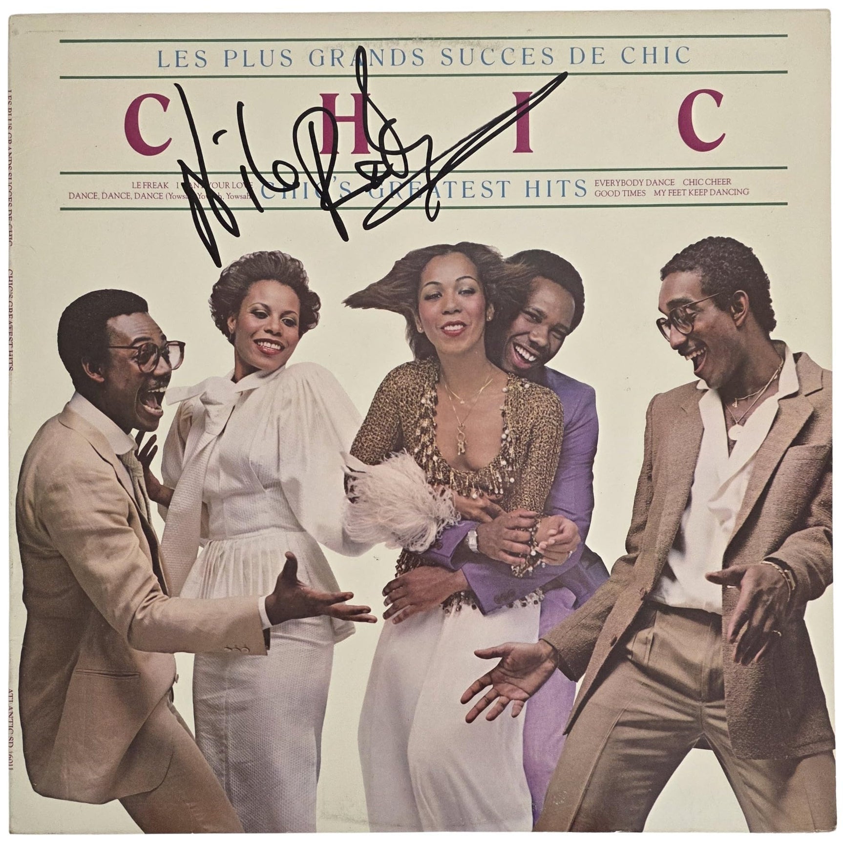 Nile Rodgers Signed Chic Greatest Hits Album COA Exact Proof Autographed Vinyl Record