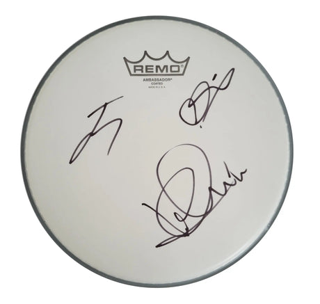 The Struts Band Signed 10'' Drumhead COA Proof Autographed Luke Spiller Jed Elliott Gethin Davies