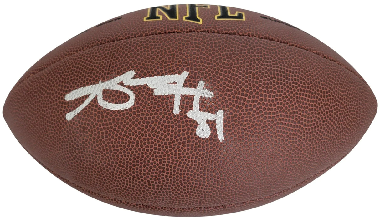 Antonio Brown Signed Football COA Proof Autographed Pittsburgh Steelers Bucs