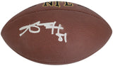 Antonio Brown Signed Football COA Proof Autographed Pittsburgh Steelers Bucs
