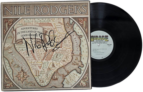 Nile Rodgers Signed Adventures in the Land of the Good Groove Album COA Proof Autographed Vinyl Record