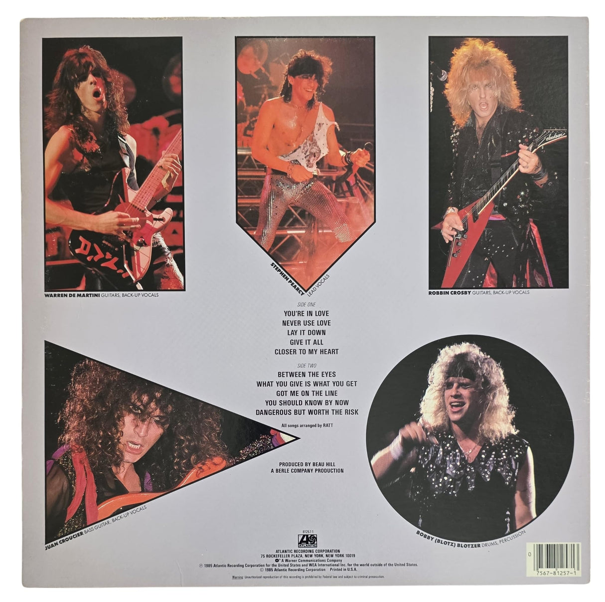 Stephen Pearcy Warren DeMartini Signed Ratt Invasion of Your Privacy Album COA Proof Autographed Vinyl Record