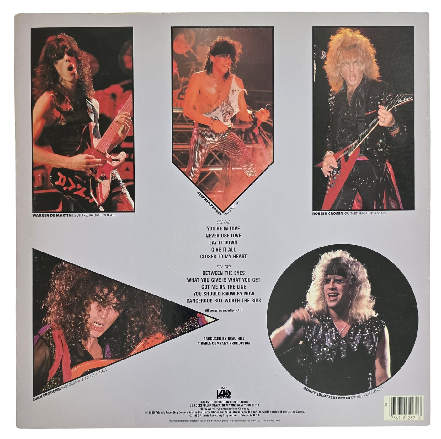 Stephen Pearcy Warren DeMartini Signed Ratt Invasion of Your Privacy Album COA Proof Autographed Vinyl Record