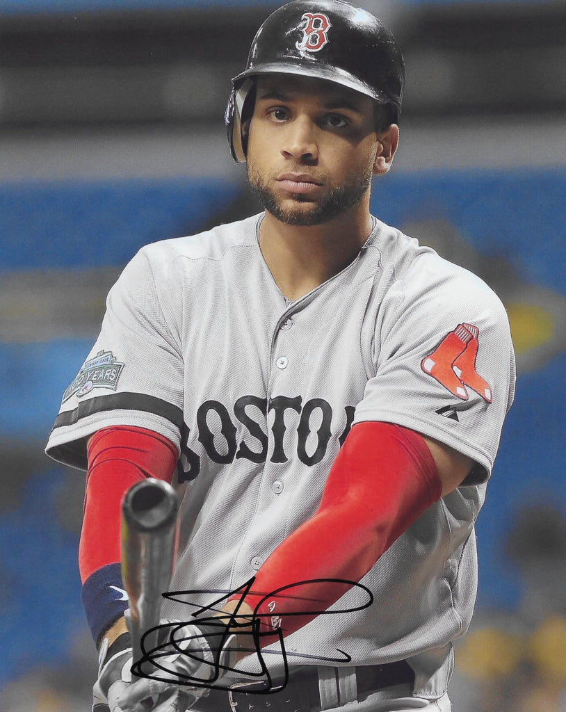 James Loney Signed Red Sox Baseball 8x10 Photo Proof COA Autographed