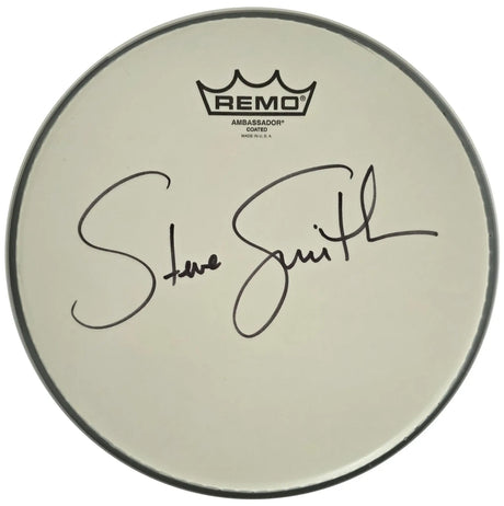 Steve Smith Signed Drumhead COA Proof Autographed Journey Drummer 10'' Remo