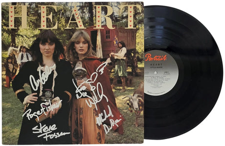 Heart Band Signed Little Queen Album Proof COA Nancy Wilson Ann Wilson Autographed Vinyl Record