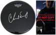 Chad Smith Signed 12'' Drumhead COA Proof Autographed Red Hot Chili Peppers Drummer