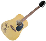 Bret Michaels Poison Signed Full Size Acoustic Guitar COA Exact Proof Autographed
