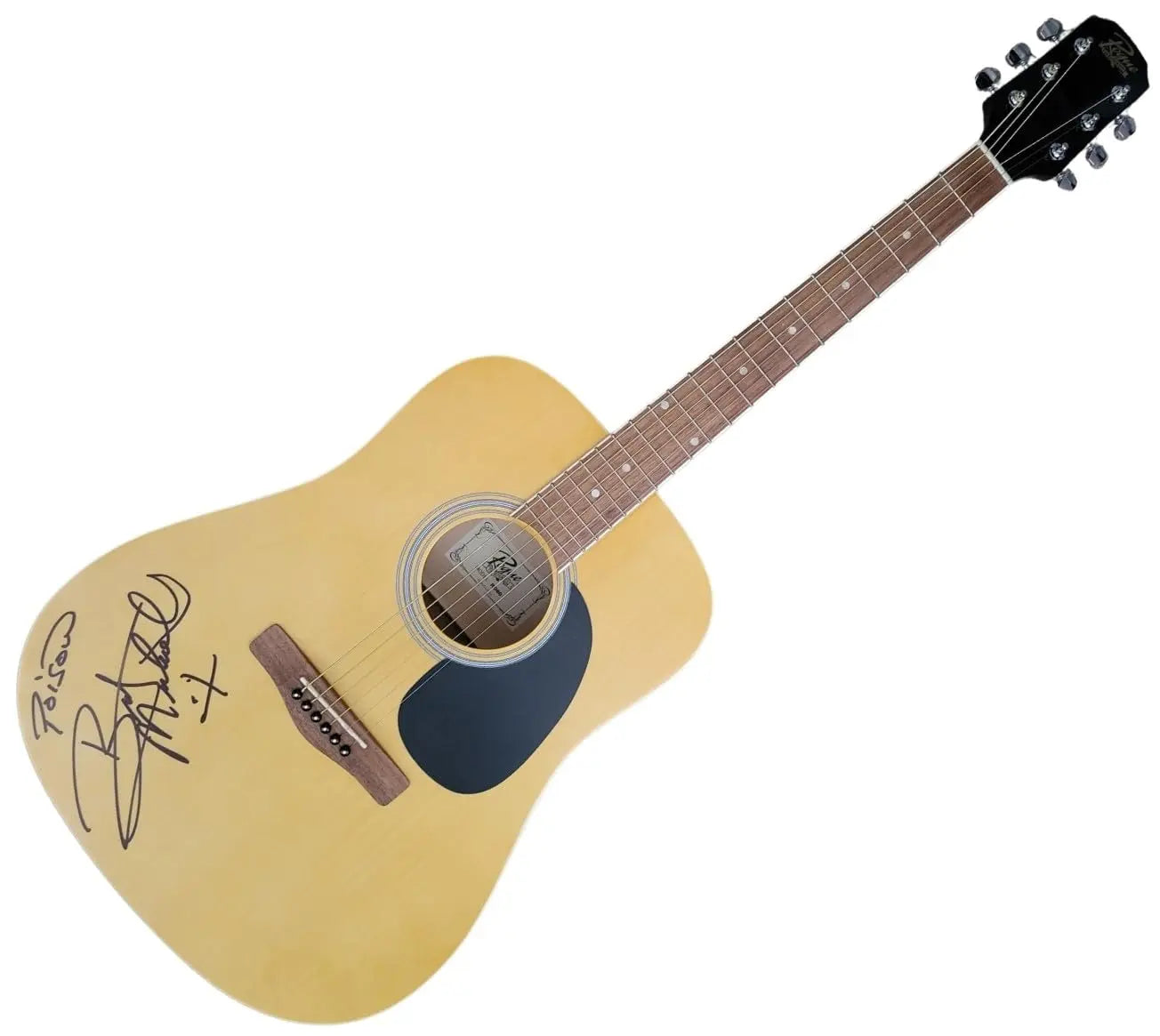Bret Michaels Poison Signed Full Size Acoustic Guitar COA Exact Proof Autographed