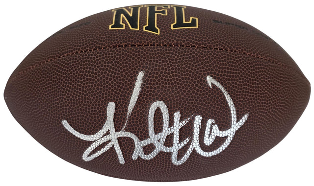 Kurt Warner Signed Football Proof COA Autographed Arizona Cardinals St Louis Rams