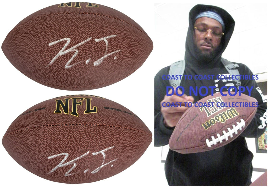 Kayvon Thibodeaux Signed Football Proof COA Autographed New York Giants Oregon Ducks