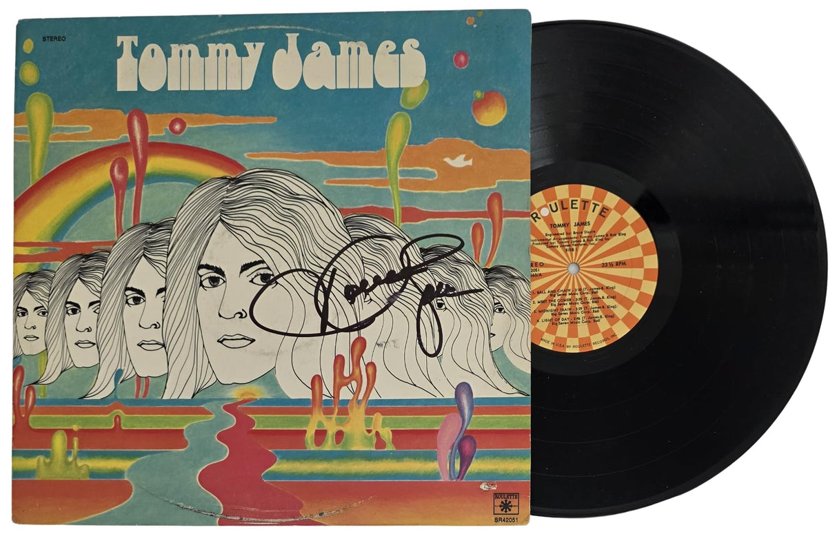 Tommy James Signed Midnight Train Album COA Exact Proof Autographed Vinyl Record