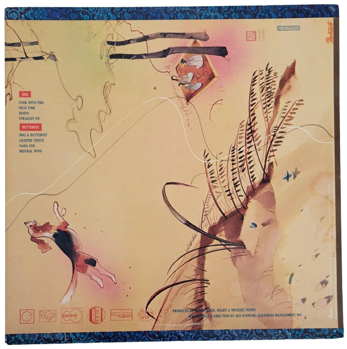 Nancy Wilson & Ann Wilson Signed Heart Dog & Butterfly Album Proof COA Autographed Vinyl Record STAR