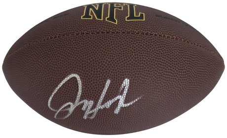 Jim Harbaugh Signed Football Proof COA Autographed Michigan Los Angeles Chargers