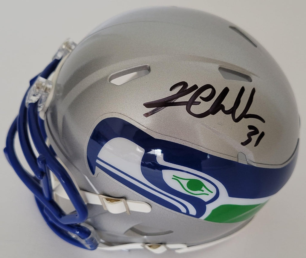 Kam Chancellor Signed Seattle Seahawks Mini Football Helmet Proof COA Autographed Throwback Helmet