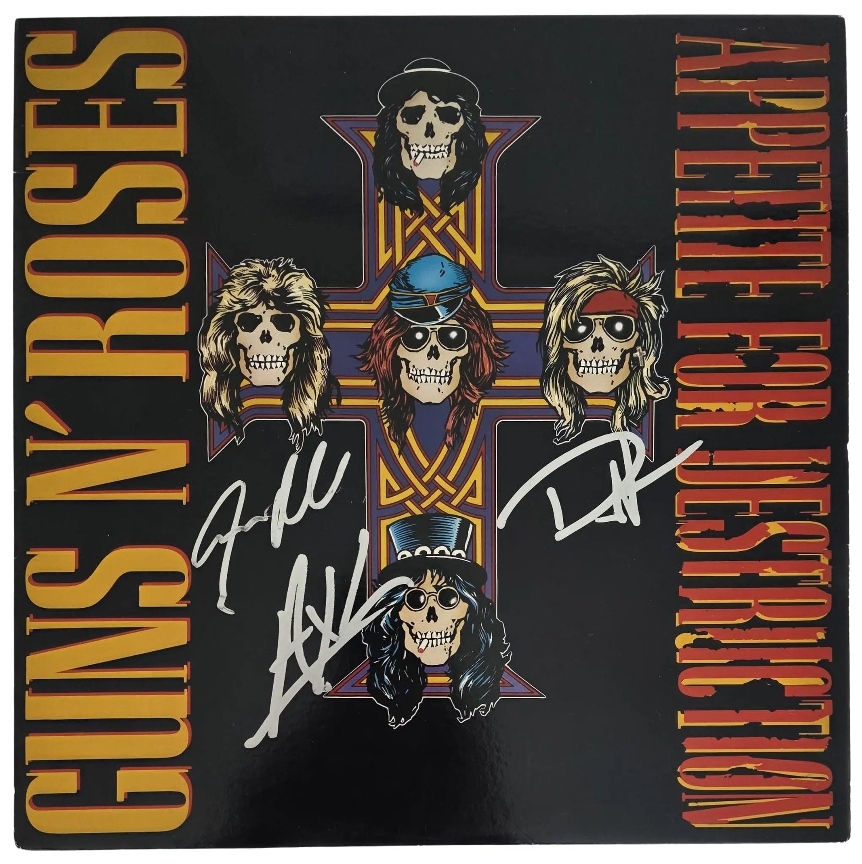 Guns N Roses Signed Appetite for Destruction Album Proof Autographed Vinyl Record Axl Rose GNR