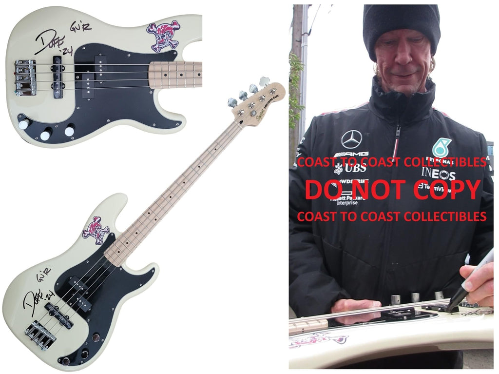 Duff McKagan Signed Fender Squier Bass Guitar COA Proof Guns N Roses Autographed STAR
