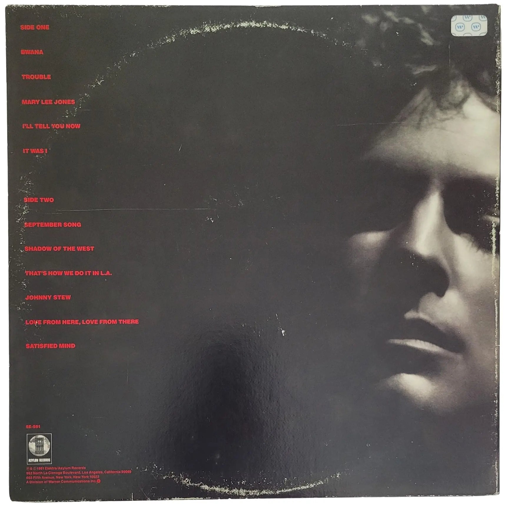 Lindsey Buckingham Signed Law and Order Album COA Proof Autographed Vinyl Record