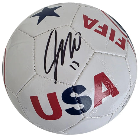 Jordan Morris Signed USA Soccer Ball Proof COA Autographed Seattle Sounders FC