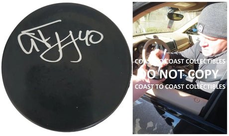 Alex Tanguay Signed Hockey Puck COA Proof Autographed Avalanche Flames