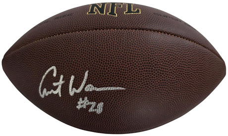 Curt Warner Signed Football Proof COA Autographed Seahawks Penn State