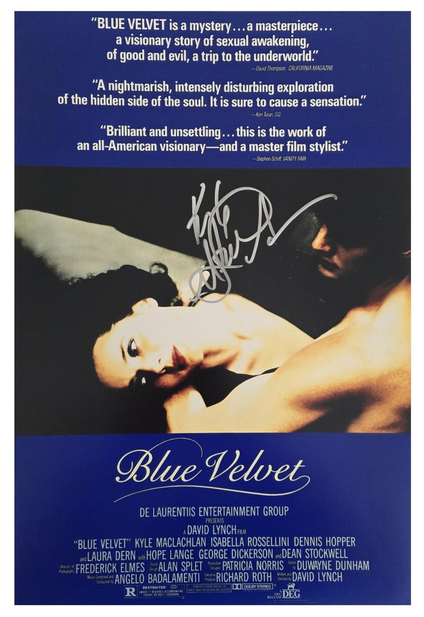 Kyle MacLachlan Signed Blue Velvet 12x18 Photo Poster COA Proof Autographed Actor Movie STAR