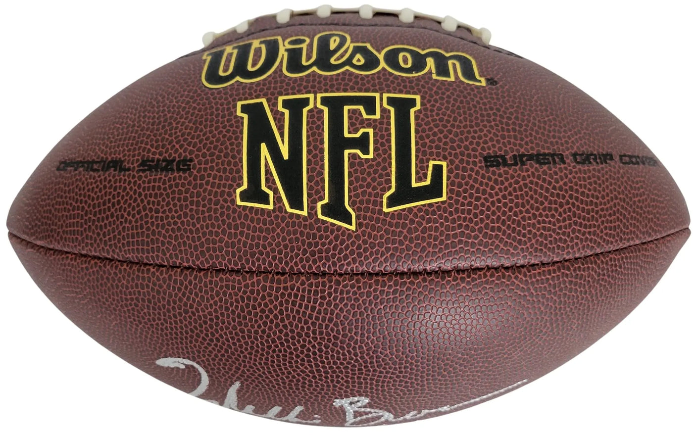 Willie Brown Signed Football Proof Beckett Oakland Raiders Grambling Autographed