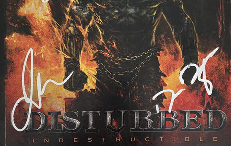 Disturbed Band Signed Indestructible Album COA Proof Autographed Vinyl Record David Draiman,Dan Donegan,Mike Wengren,John Moyer