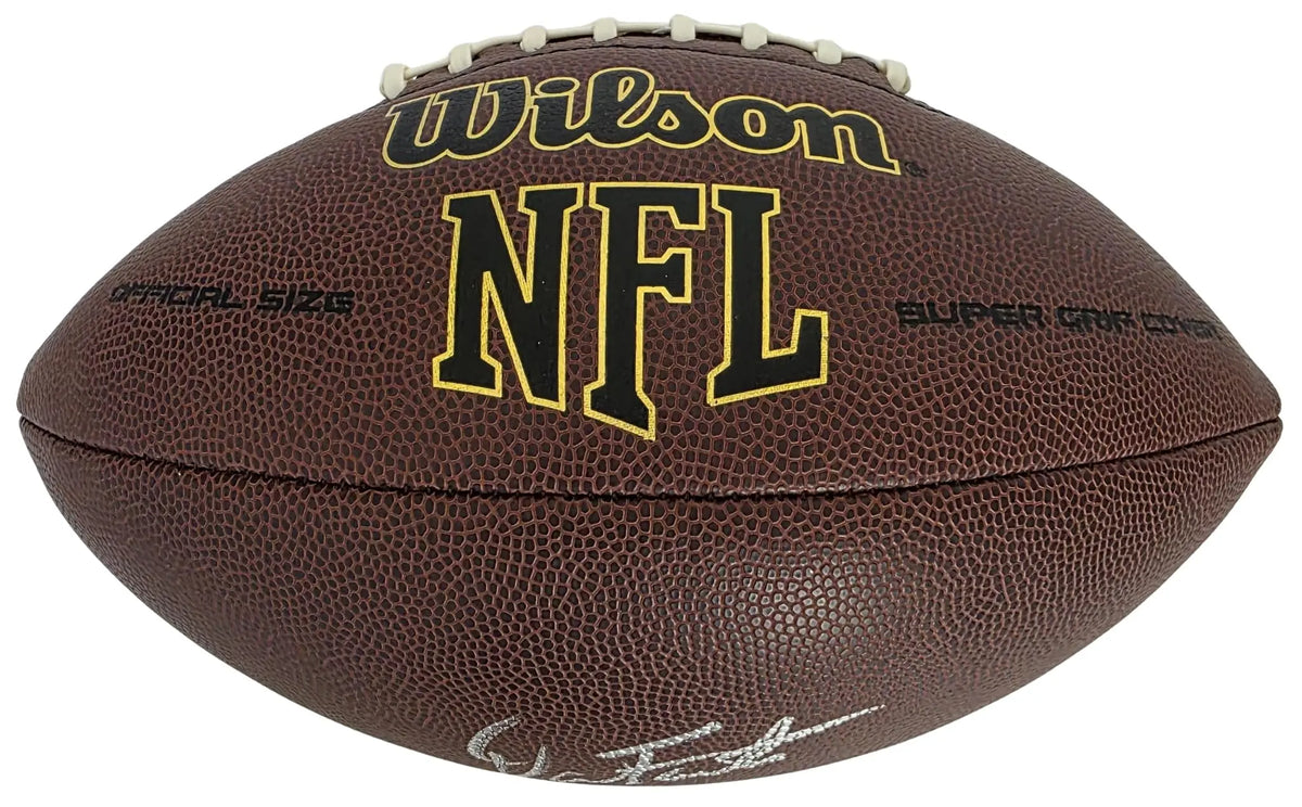 Dan Fouts Signed Football Proof COA San Diego Chargers Oregon Ducks Autographed