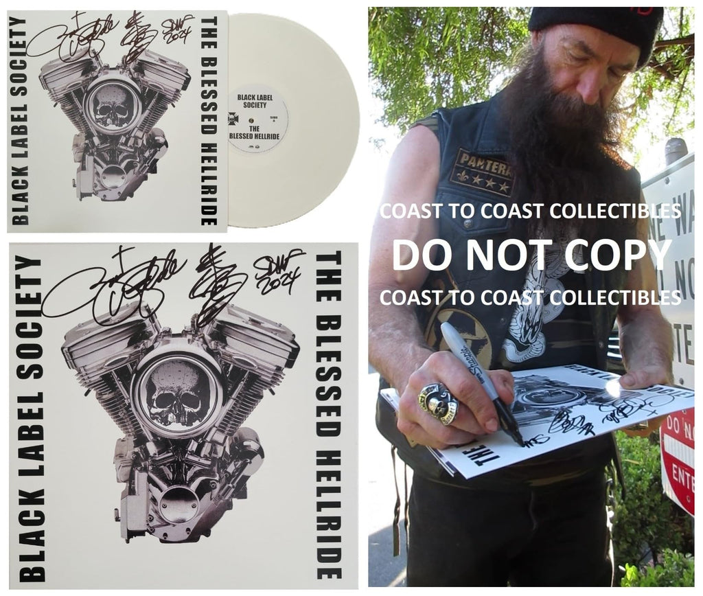 Zakk Wylde Signed The Blessed Hellride Album COA Exact Proof Autographed Vinyl Record