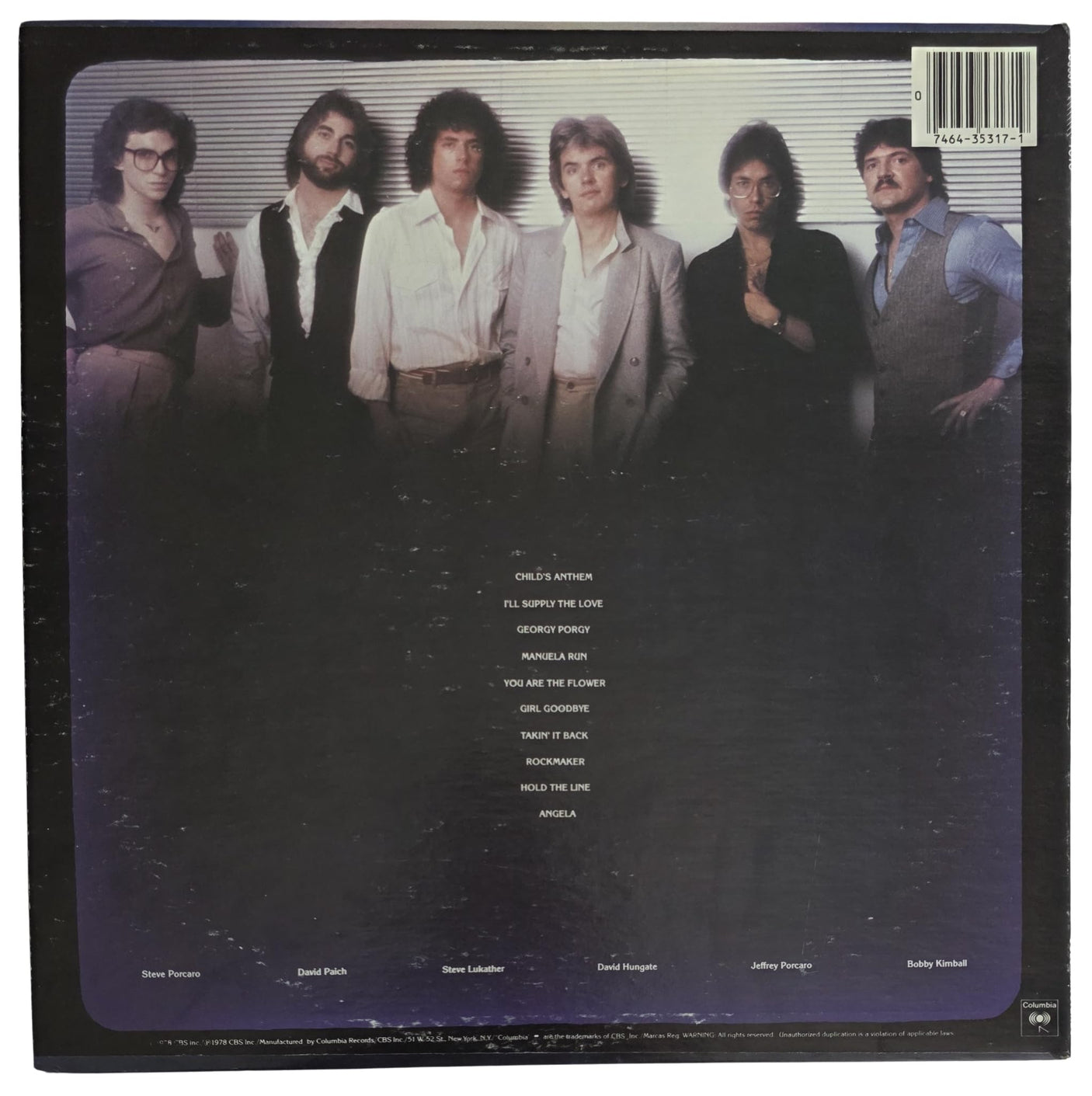 Steve Lukather Signed Toto Album COA Exact Proof Autographed Vinyl Record