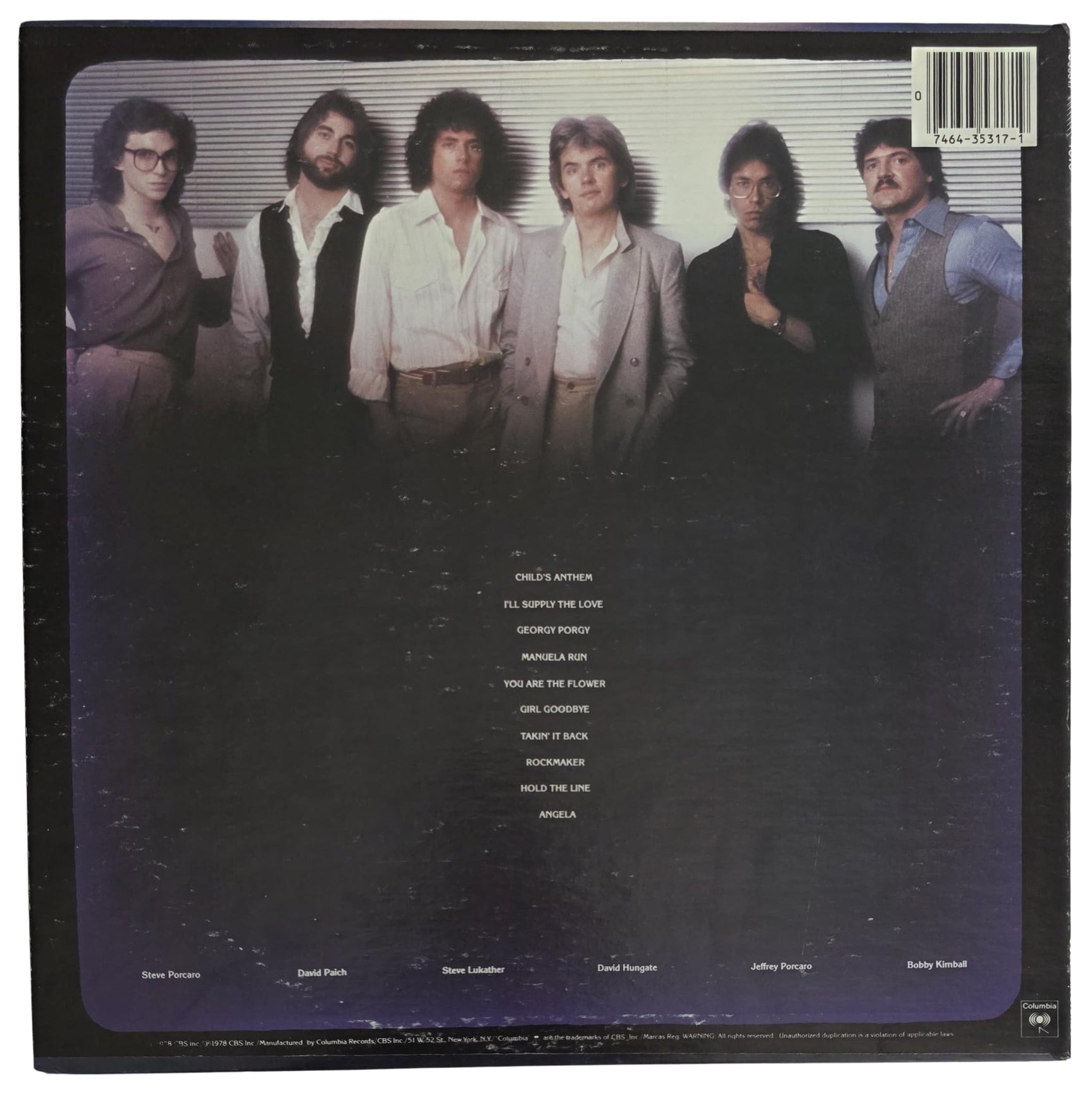 Steve Lukather Signed Toto Album COA Exact Proof Autographed Vinyl Record