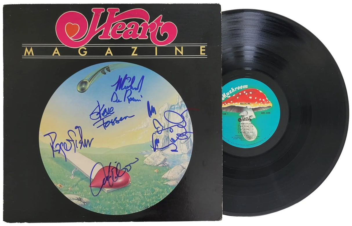 Nancy Wilson & Ann Wilson Signed Heart Magazine Album Proof COA Autographed Vinyl STAR