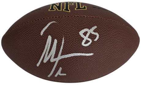 Antonio Gates Signed Football Proof COA Autographed San Diego Chargers HOF