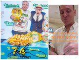 Joey Chestnut Signed 8x10 Photo Nathan Hot Dog World Champion Proof Autographed Star.