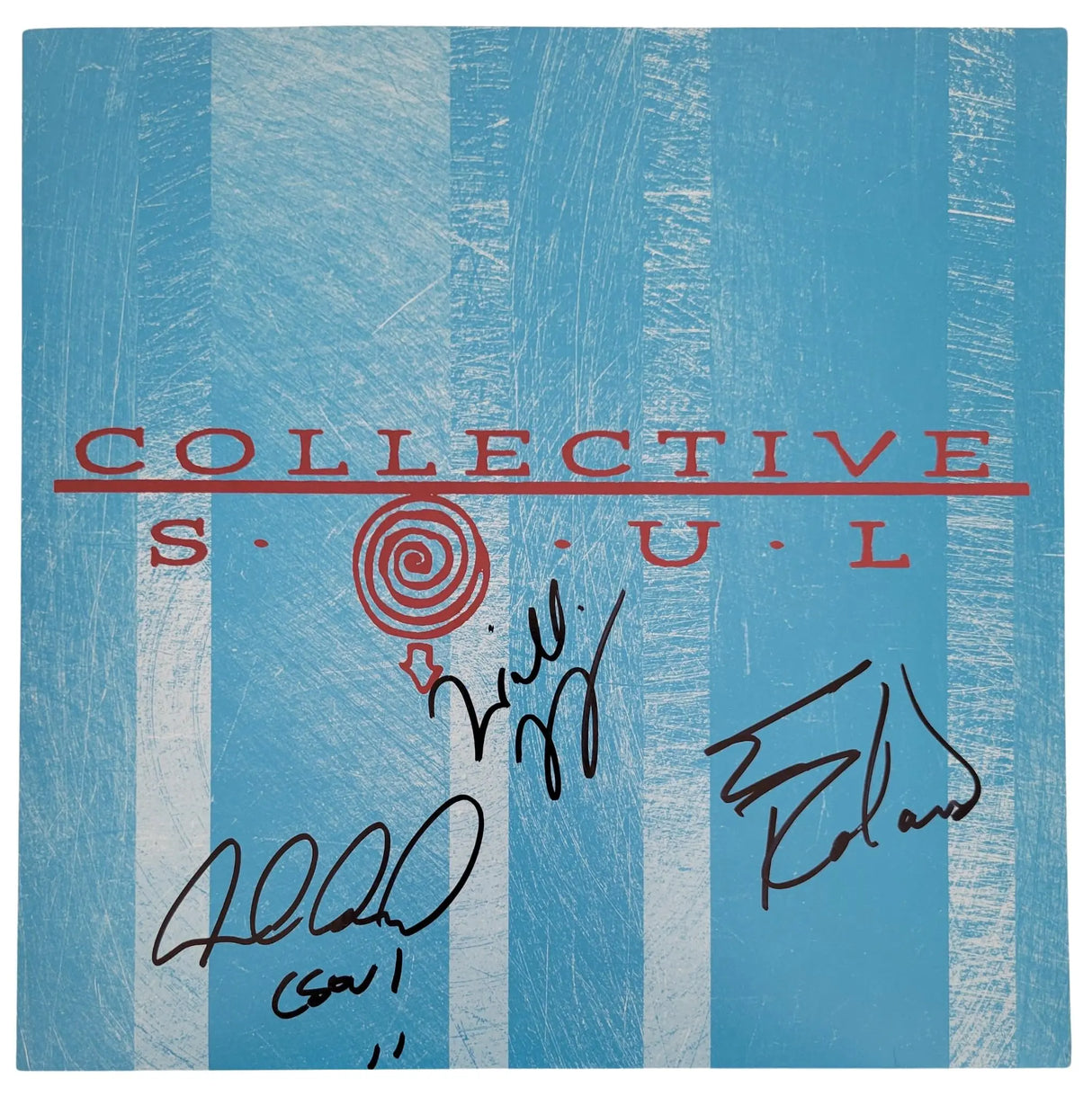 Collective Soul Band Signed Album COA Proof Autographed Vinyl Record Ed Roland Dean Roland Will Turpin
