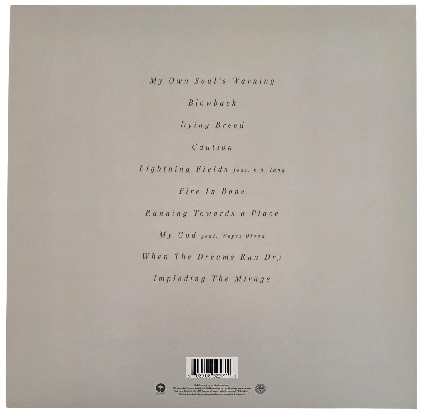 Brandon Flowers Signed The Killers Imploding the Mirage Album COA Proof Autographed Vinyl Record