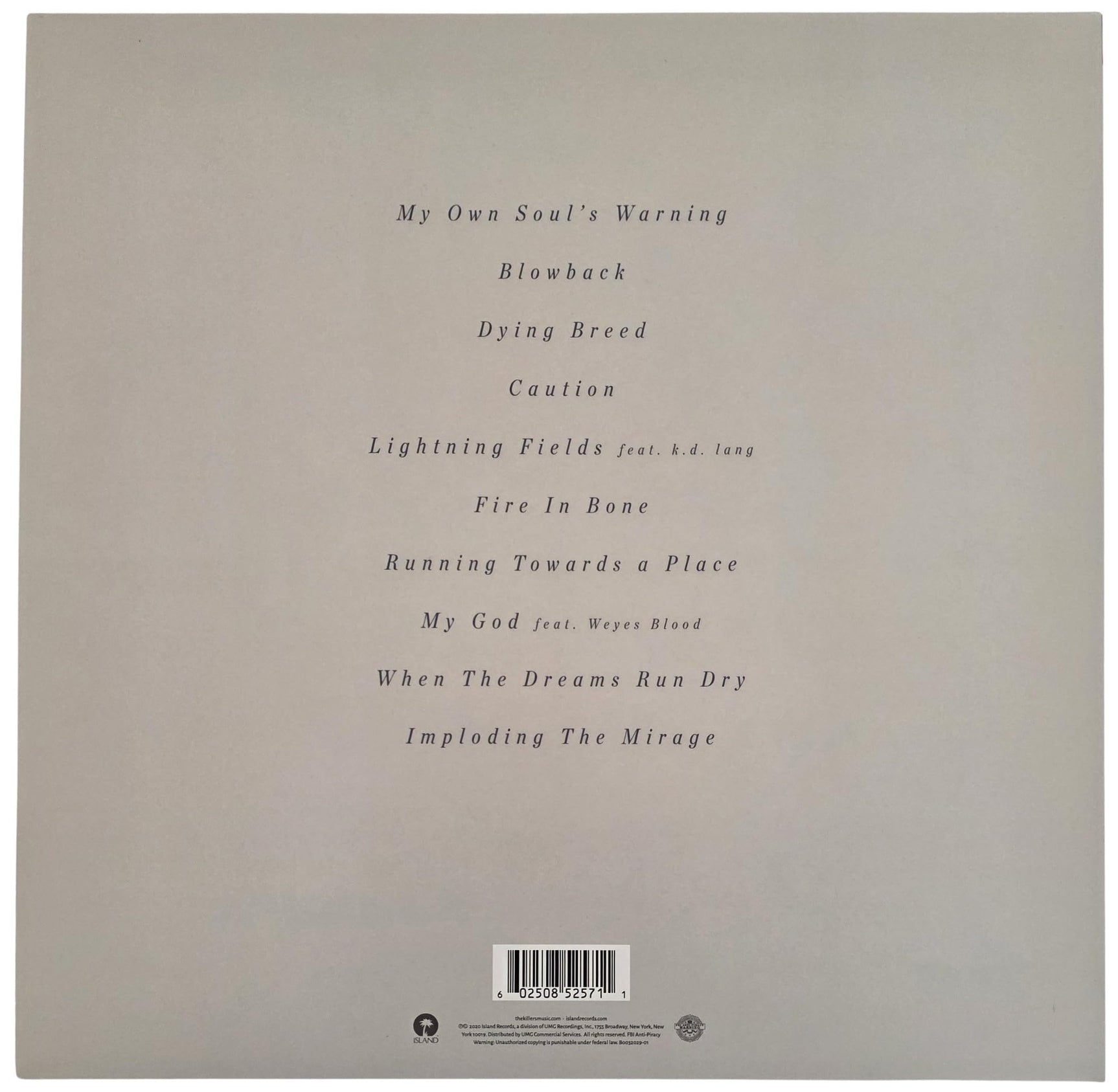 Brandon Flowers Signed The Killers Imploding the Mirage Album COA Proof Autographed Vinyl Record