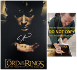 Elijah Wood Signed Lord Of The Rings 12x18 Photo Proof Autographed Frodo Baggins Poster Star