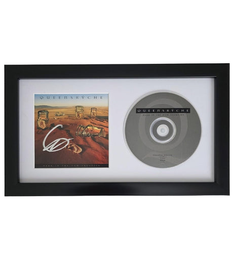 Geoff Tate Signed Queensryche Hear in the Now Frontier CD Framed COA Proof Autographed Framed CD 12x7