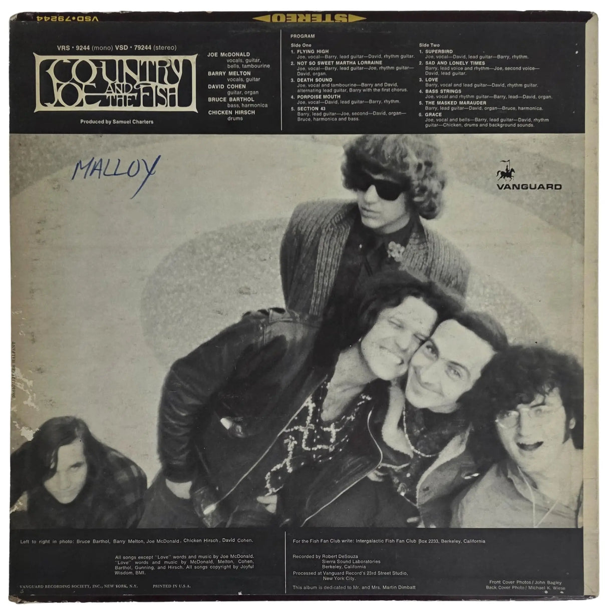 Country Joe McDonald Signed Country Joe & The Fish Electric Music for the Mind and Body Album COA Proof Autographed Vinyl Record