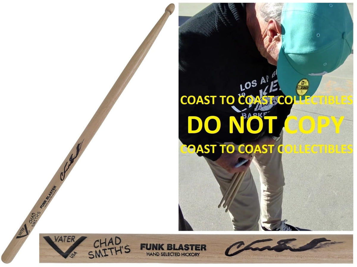 Chad Smith Signed Drumstick COA Proof Autographed Red Hot Chili Peppers Drummer