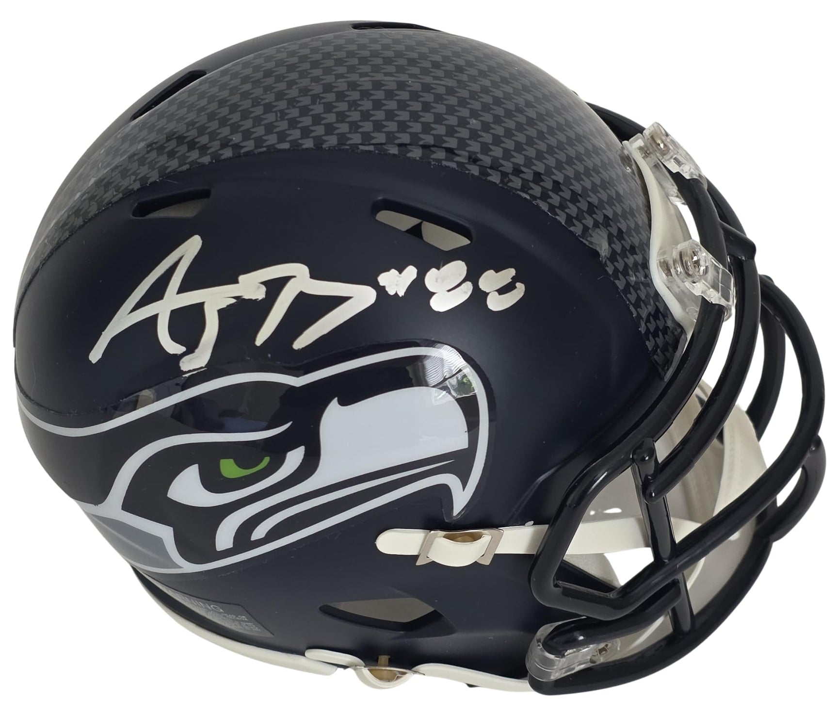 AJ Barner Signed Seattle Seahawks Mini Football Helmet Proof COA Autographed