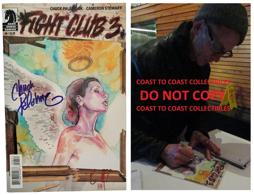 Chuck Palahniuk Signed Flight Club 3#6 Comic Book COA Exact Proof Autographed STAR
