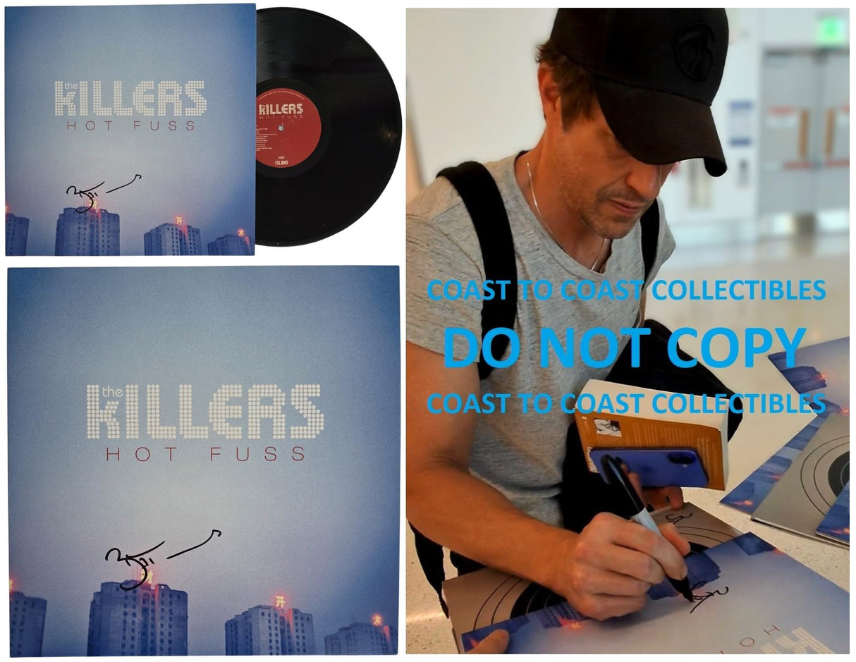Brandon Flowers Signed The Killers Hot Fuss Album COA Proof Autographed Vinyl Record