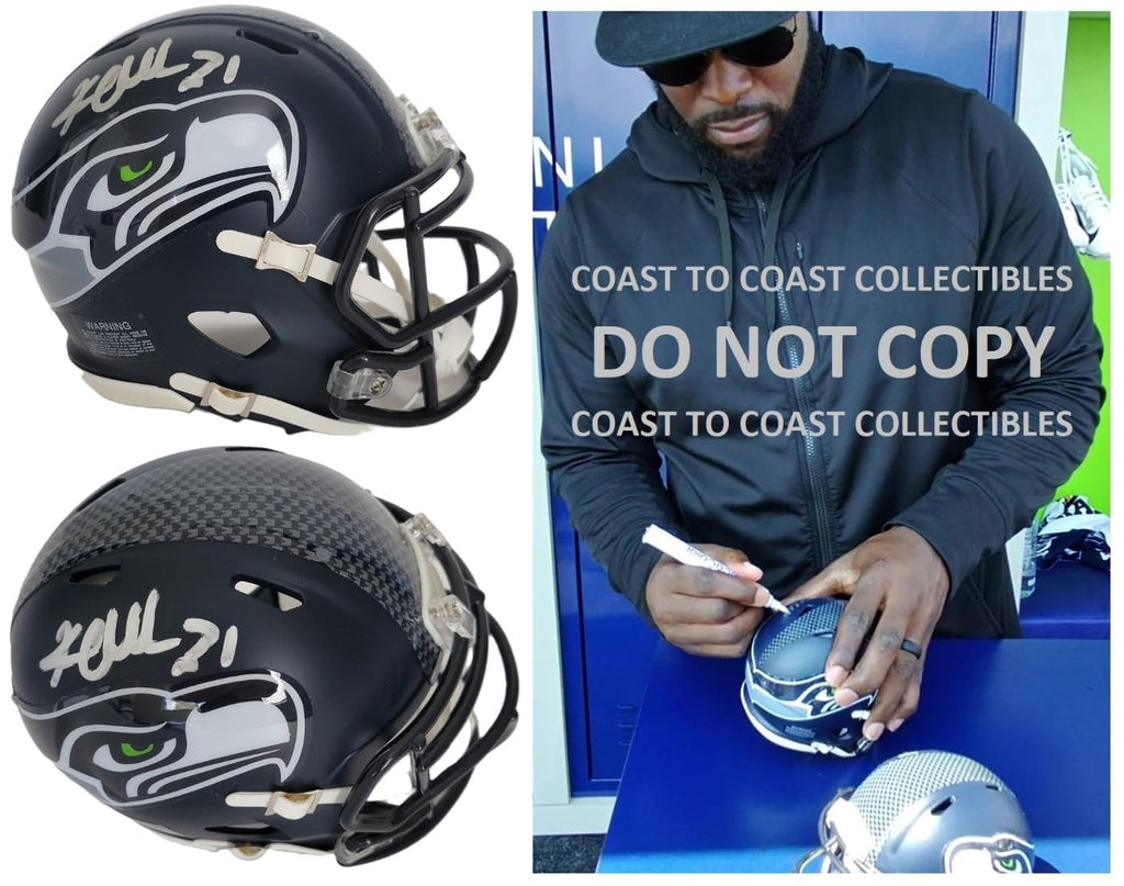 Kam Chancellor Signed Seattle Seahawks Mini Football Helmet Proof COA Autographed