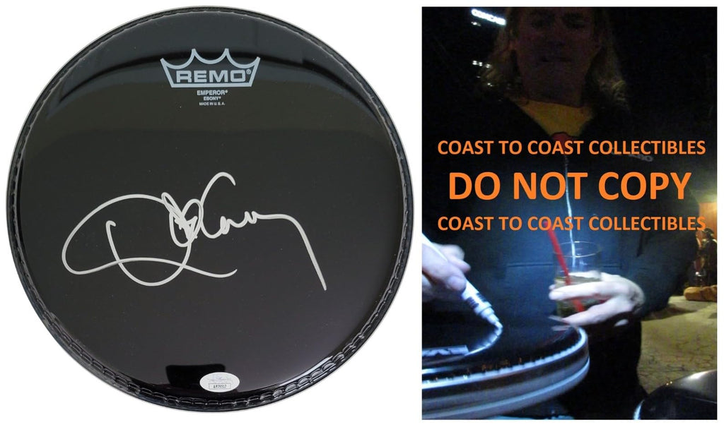 Danny Carey Tool Drummer Signed 10'' Drumhead COA Exact Proof Autographed Star