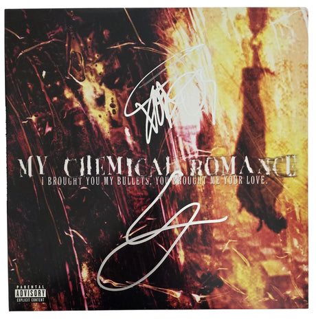 Gerard Way Signed My Chemical Romance I Brought You My Bullets, You Brought Me Your Love Album Exact Proof COA Autographed Vinyl Record