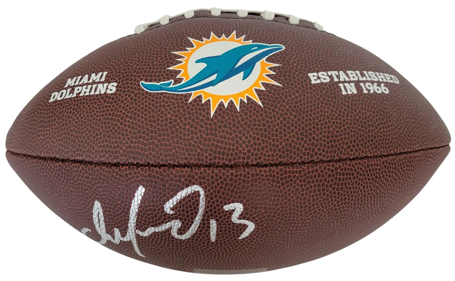 Dan Marino Signed Miami Dolphins Logo Football Exact Proof COA Autographed